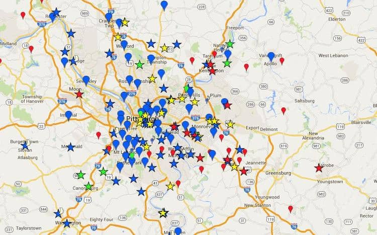 Fish Finder! The Story Behind The Pittsburgh Fish Fry Map You Never ...