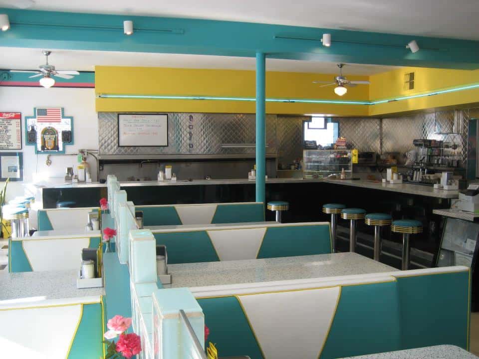 50s diner inside