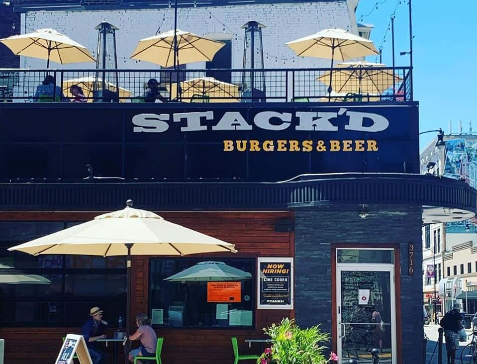 Stack'd in Oakland is one of the restaurants with rooftop seating In Pittsburgh. 