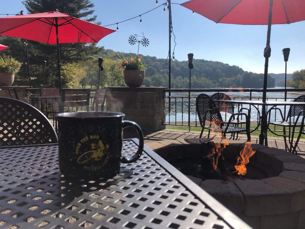 OTB Bicycle Cafe is one of the Pittsburgh restaurants with outdoor heaters. 